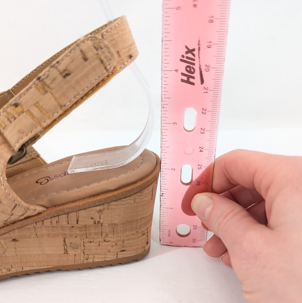 BareTraps Pearl Wedge Sandals Natural Cork Size 8 - Picture 9 of 9